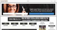 Desktop Screenshot of englishlessonplanner.com